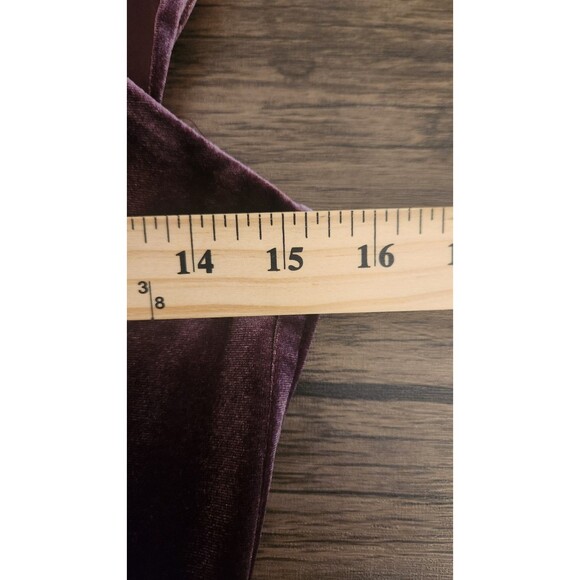 Cache Velvet Plum Purple Cocktail Midi Dress Side Ruched Size‎ 8 NWT - Picture 9 of 11